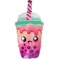 Palloncino in alluminio a elio Bubble Tea Kawaii Party � 76 cm