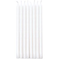 16 Candele Eleganza (12 cm) - Bianco