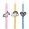 3 candele pastello unicorno images:#0