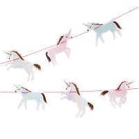 Ghirlanda Mini Unicorni Pastello/Iridescentei (2 m)