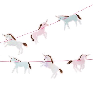 Ghirlanda Mini Unicorni Pastello/Iridescentei (2 m)