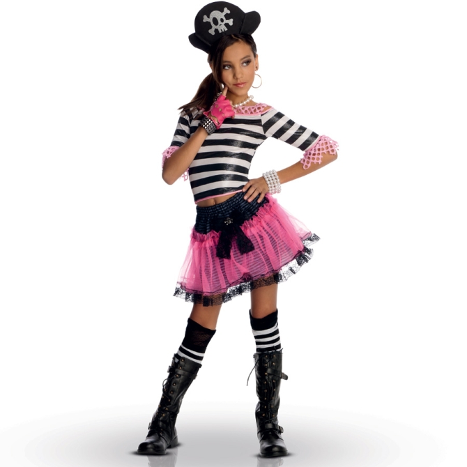 Costume Miss Pirata Gotica (Bambina) 