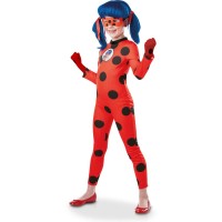 Travestimento Tikki Ladybug + guanti Taglia 7-8 anni