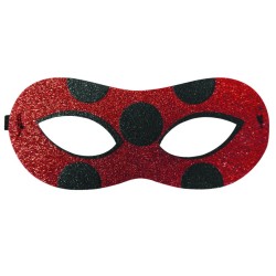 Maschera Lupo Glitterata - Ladybug. n1