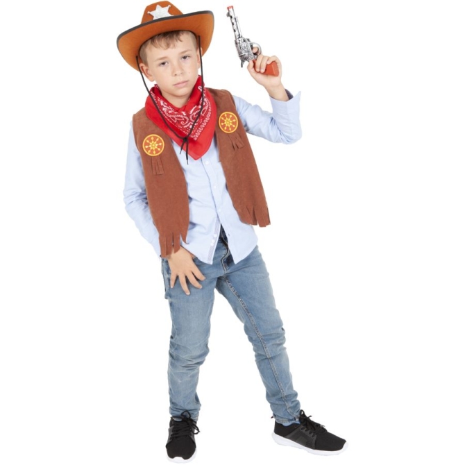 Top e accessori da cowboy Taglia 5-8 anni 