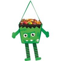 Sacchetto di caramelle con braccia e gambe a forma di mostro di Frankenstein