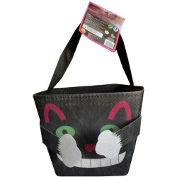 Sacchetto di caramelle a forma di gatto nero con braccia e gambe. n1