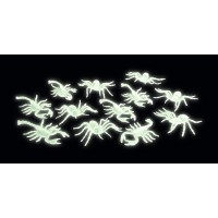 Assortimento di 6 ragni fosforescenti e 6 scorpioni