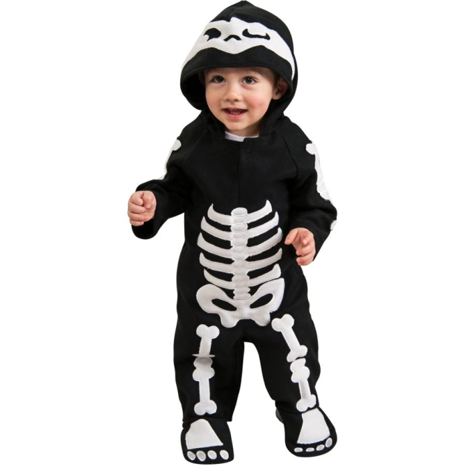 Costume da scheletro taglia 2-3 anni 