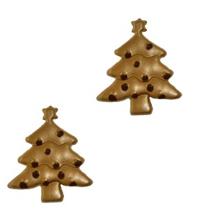 2 Alberi di Natale Oro - Cioccolato Fondente