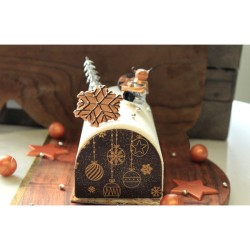 2 Stecchini Decorativi con Albero di Natale Argento (5, 5 cm) - Plastica. n1