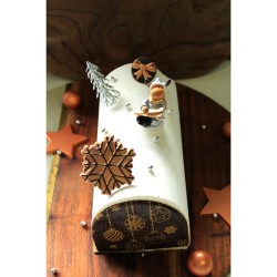 2 Stecchini Decorativi con Albero di Natale Argento (5, 5 cm) - Plastica. n3