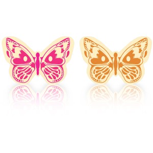 2 Farfalle Rosa/Arancio - Cioccolato Bianco