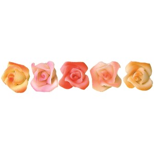 5 Rose (4 cm) - Pasta di Mandorle