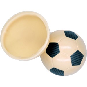 2 Mezzi Palloni da Calcio ( 7 cm) - Cioccolato Bianco