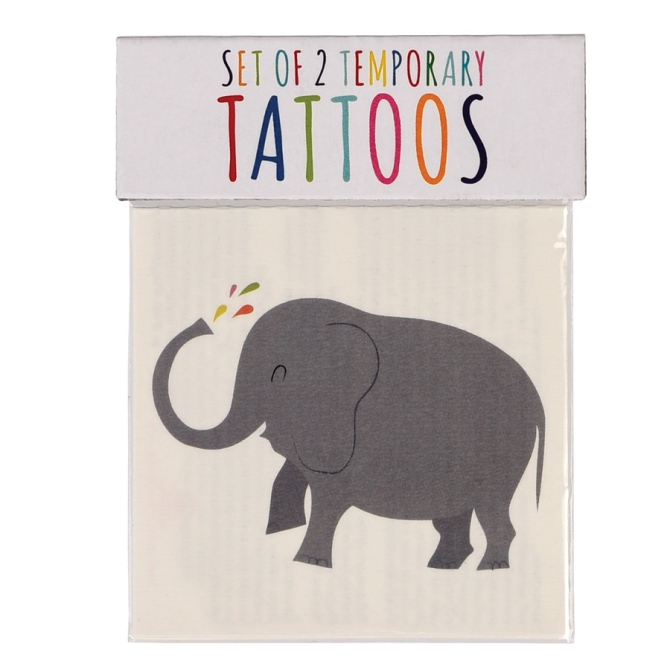 2 Tatuaggi di elefanti e balene 