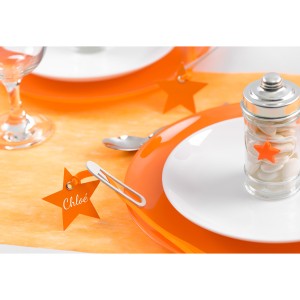12 Segnaposto a stella - Arancione