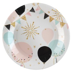 Scatola per feste con glitter e palloncini. n3
