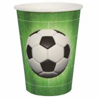 10 Bicchieri Calcio verde