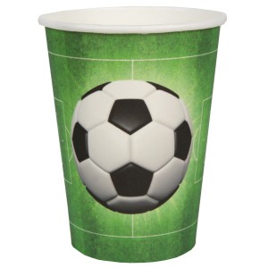 10 Bicchieri Calcio verde