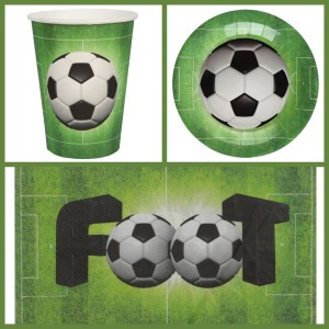 Scatola per feste di calcio verde