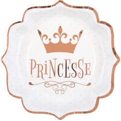 Grande scatola per feste Princess in oro rosa. n�5