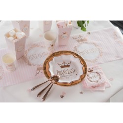 10 Piatti Principessa Rosa Gold. n1