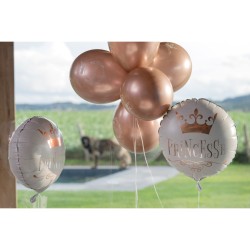 6 Palloncini Principessa Rosa Gold. n2