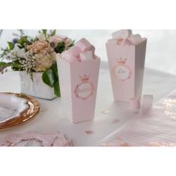 8 vasi per popcorn Princess in oro rosa. n2