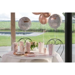 Palloncino Mylar Principessa Rosa Gold. n3