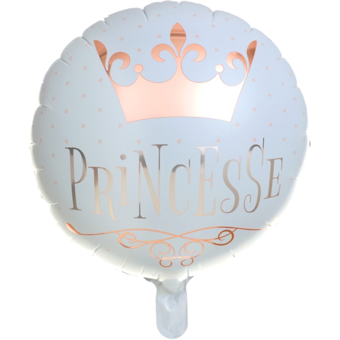 Palloncino Sgonfio Principessa Rosa Gold 