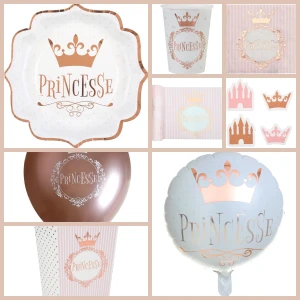Scatola per feste Maxi Princess in oro rosa