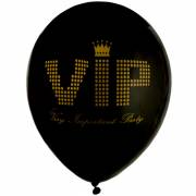 8 Palloncini VIP - Oro Nero