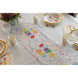 Runner da tavola Happy Birthday Palloncini. n°2