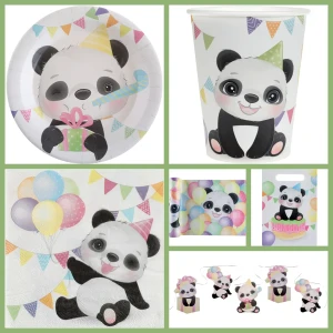 Scatola per feste grande Baby Panda