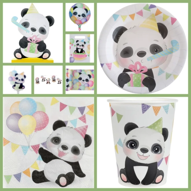 Scatola per feste Maxi Baby Panda 
