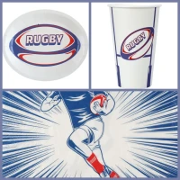Scatola per feste di rugby