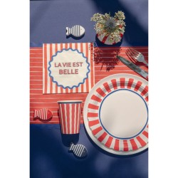 12 tovaglioli rossi Dolce Vita. n�2