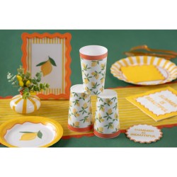 1 Bicchiere Riutilizzabile Dolce Vita Giallo. n�1