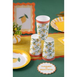 1 Bicchiere Riutilizzabile Dolce Vita Giallo. n�2