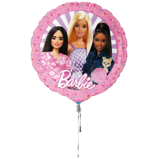 Palloncino Barbie in alluminio ed elio - � 45 cm 
