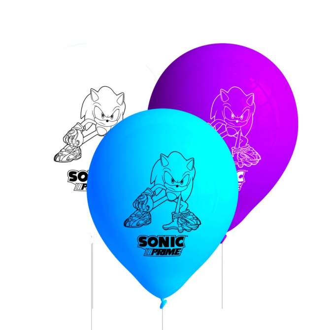 8 palloncini di Sonic Prime 
