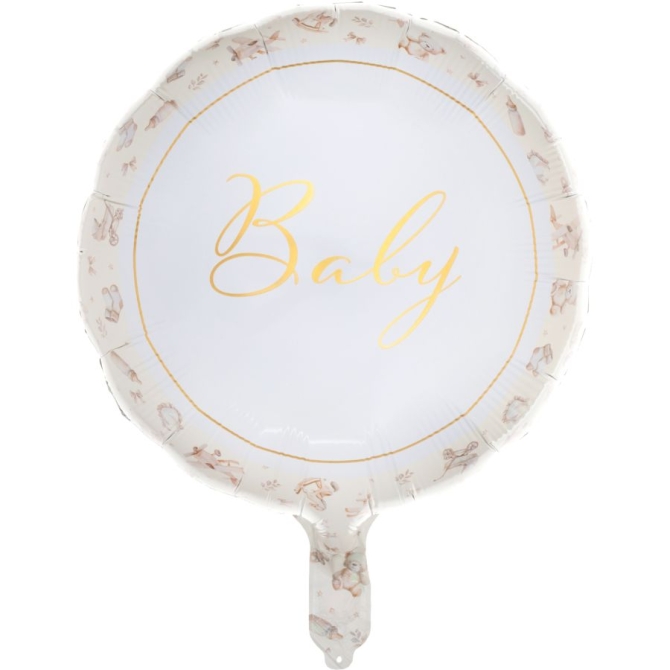 Palloncino in alluminio a elio Piccolo Orsetto - Ø 45 cm