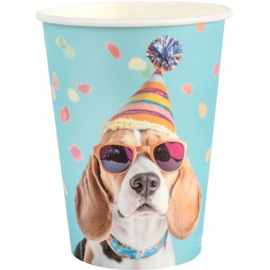 6 bicchieri per feste a tema cani