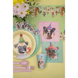 6 bicchieri per feste a tema cani. n�2
