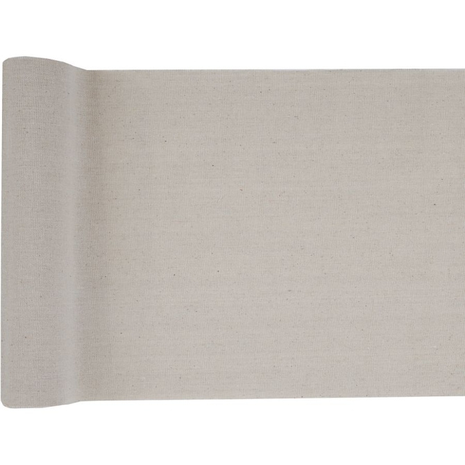 Runner da tavola in cotone naturale 