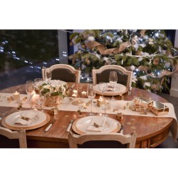 Runner da tavola in cotone naturale. n�8