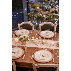 Runner da tavola in cotone naturale. n�9