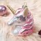 Addobbo Natalizio Testa di Unicorno Rosa (11 cm) - Vetro images:#1