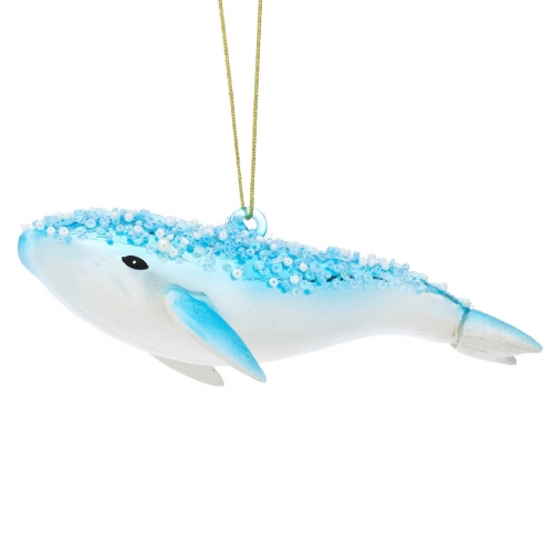 Decorazione da appendere Beluga (16 cm) - Vetro 